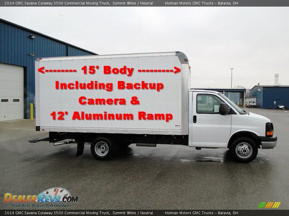Summit White 2014 GMC Savana Cutaway 3500 Commercial Moving Truck Photo #1