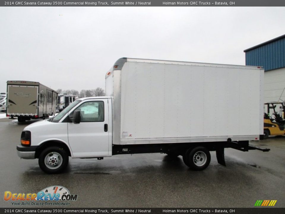 2014 GMC Savana Cutaway 3500 Commercial Moving Truck Summit White / Neutral Photo #4