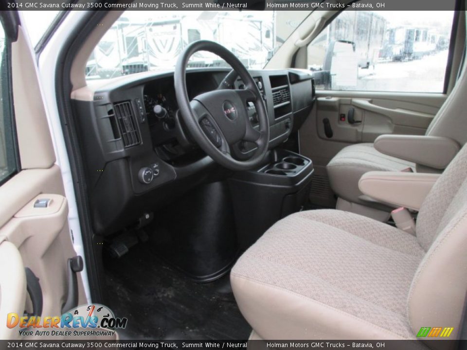 Neutral Interior - 2014 GMC Savana Cutaway 3500 Commercial Moving Truck Photo #6