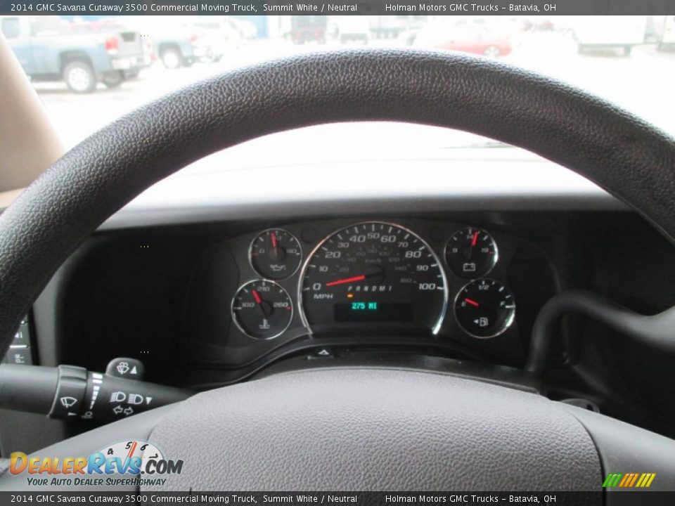 2014 GMC Savana Cutaway 3500 Commercial Moving Truck Summit White / Neutral Photo #11