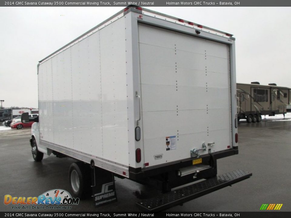 2014 GMC Savana Cutaway 3500 Commercial Moving Truck Summit White / Neutral Photo #15