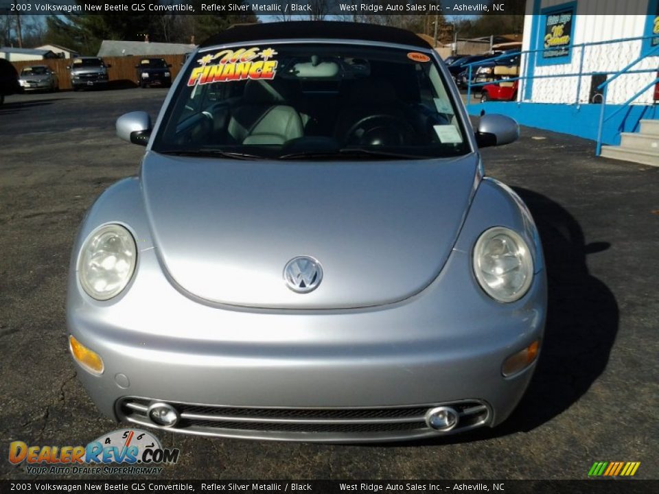 2003 Volkswagen New Beetle GLS Convertible Reflex Silver Metallic / Black Photo #1