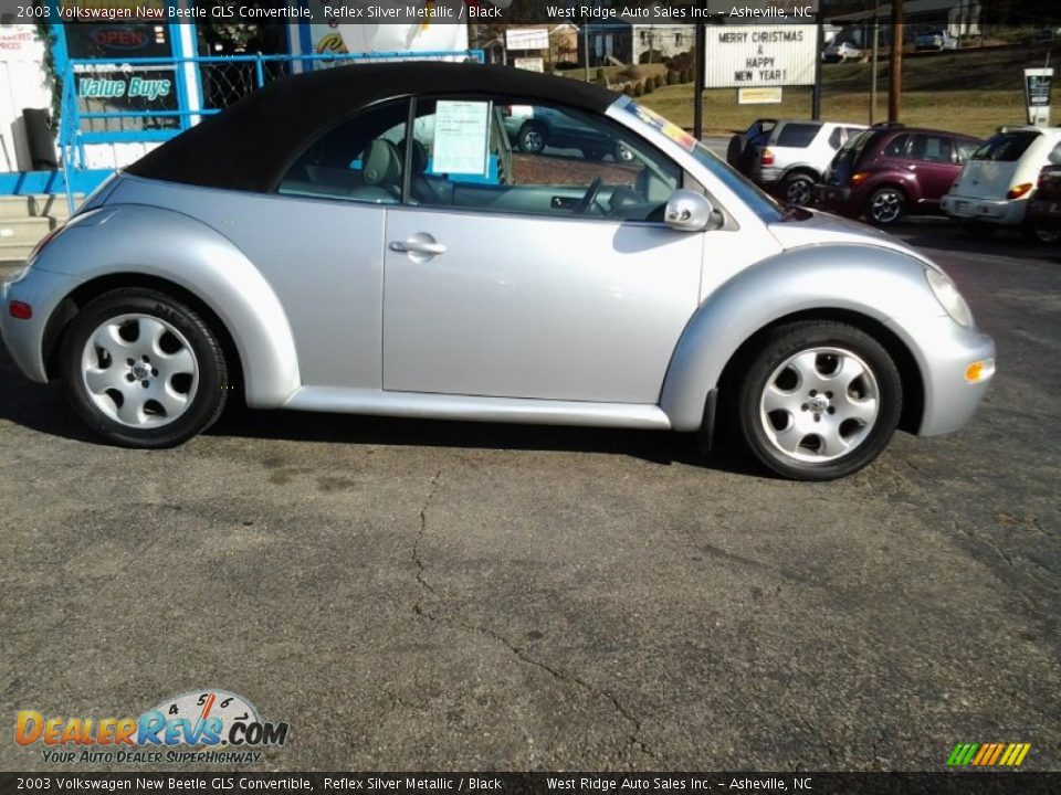 2003 Volkswagen New Beetle GLS Convertible Reflex Silver Metallic / Black Photo #5