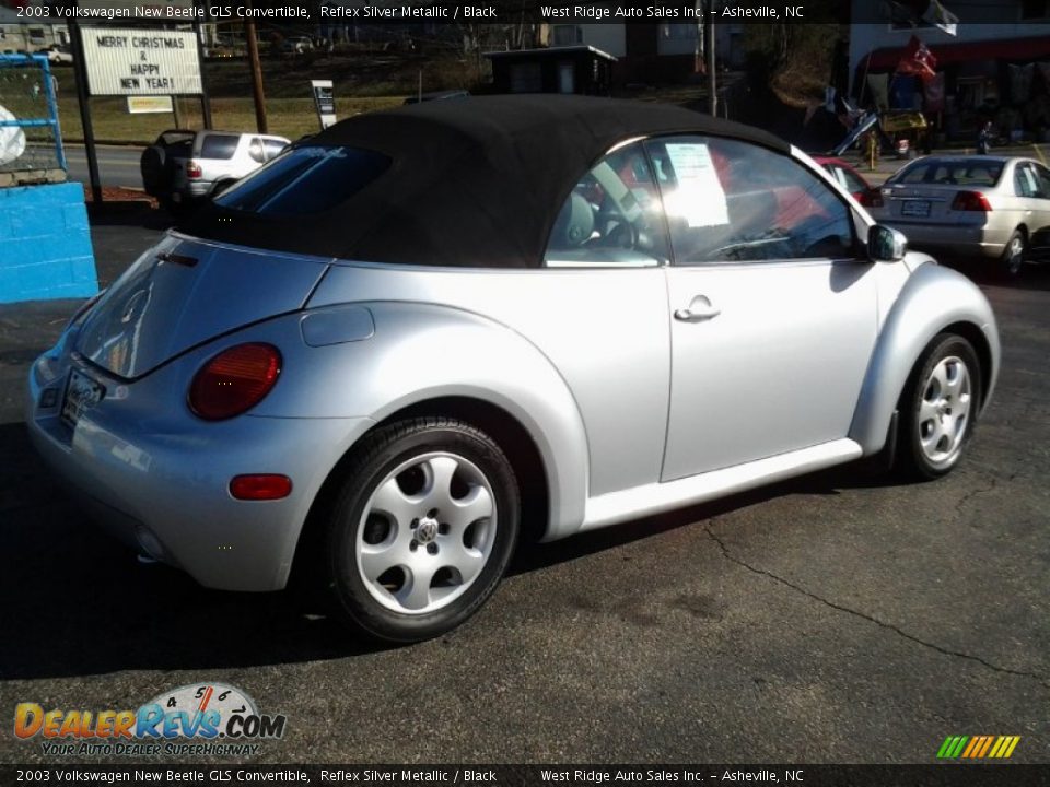 2003 Volkswagen New Beetle GLS Convertible Reflex Silver Metallic / Black Photo #6