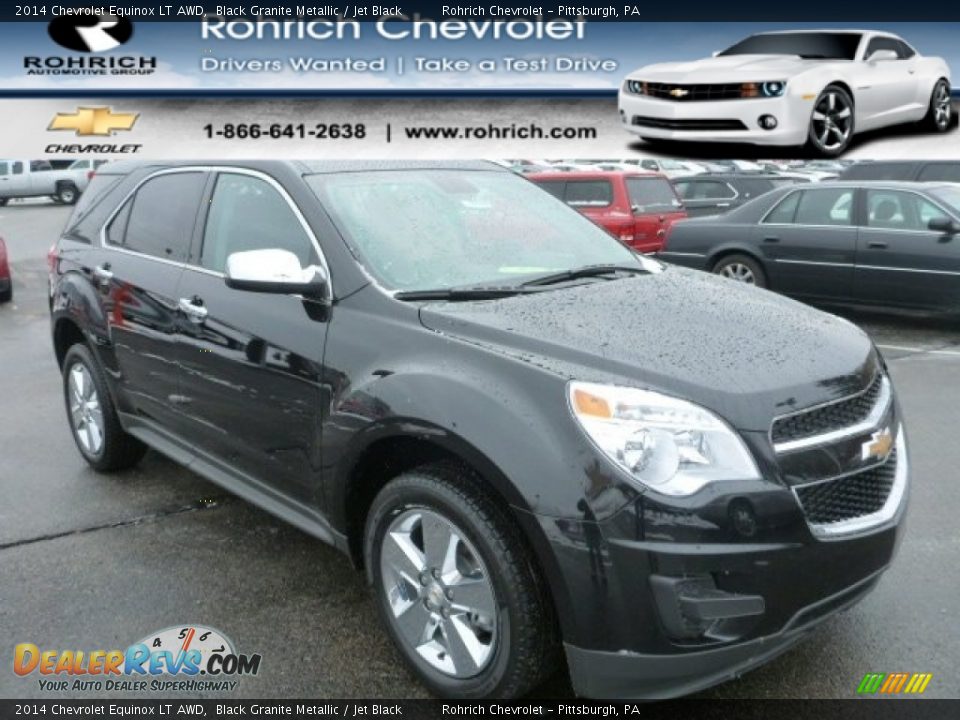 2014 Chevrolet Equinox LT AWD Black Granite Metallic / Jet Black Photo #1