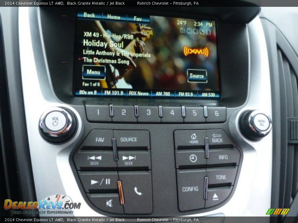 2014 Chevrolet Equinox LT AWD Black Granite Metallic / Jet Black Photo #19