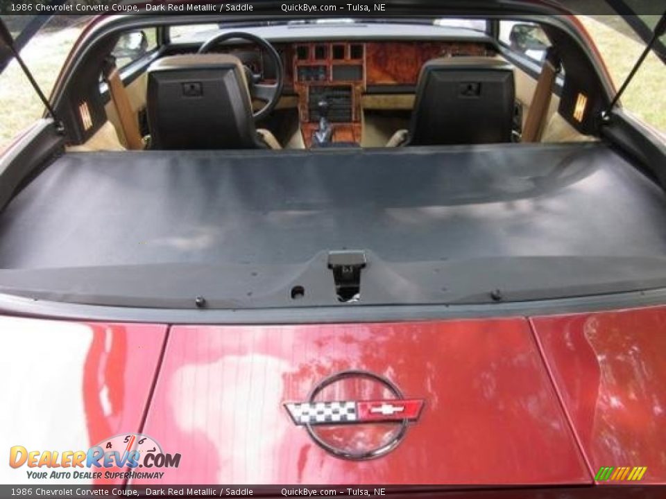 1986 Chevrolet Corvette Coupe Dark Red Metallic / Saddle Photo #8