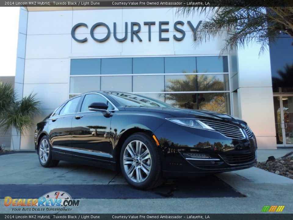 2014 Lincoln MKZ Hybrid Tuxedo Black / Light Dune Photo #1