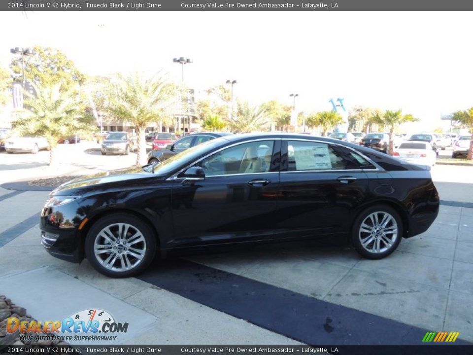 2014 Lincoln MKZ Hybrid Tuxedo Black / Light Dune Photo #3