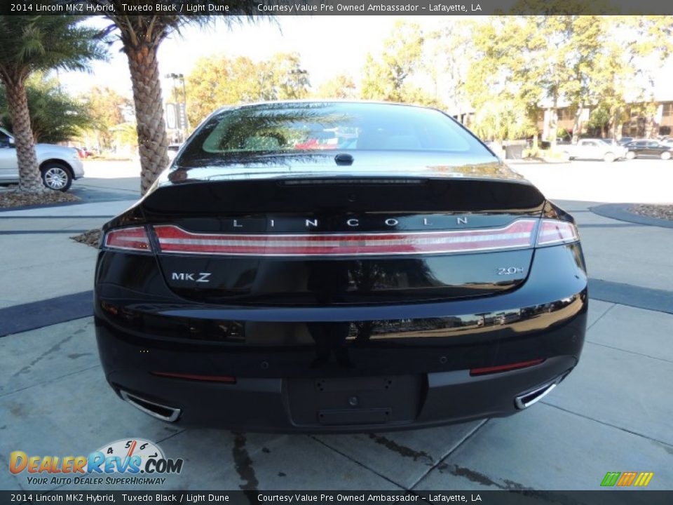 2014 Lincoln MKZ Hybrid Tuxedo Black / Light Dune Photo #4