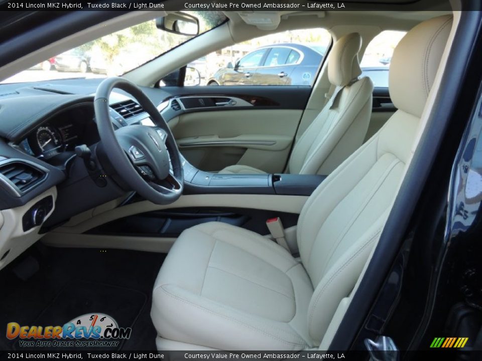 2014 Lincoln MKZ Hybrid Tuxedo Black / Light Dune Photo #6