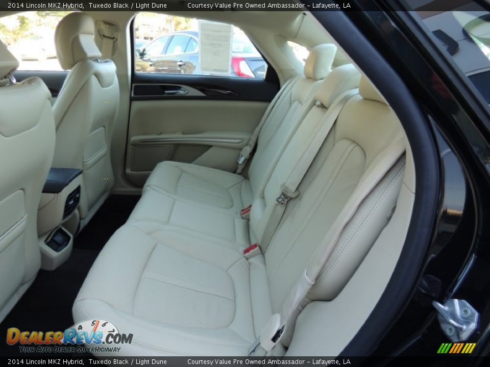 2014 Lincoln MKZ Hybrid Tuxedo Black / Light Dune Photo #7