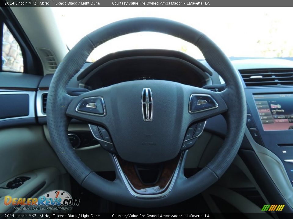 2014 Lincoln MKZ Hybrid Tuxedo Black / Light Dune Photo #8