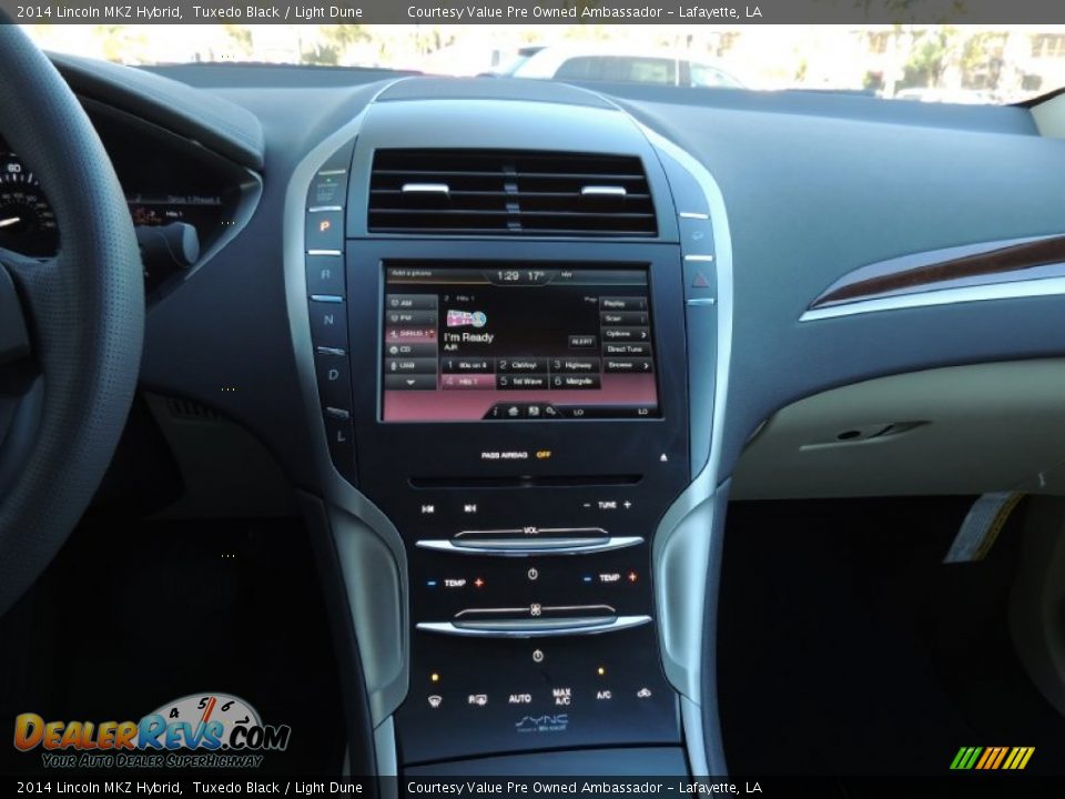 2014 Lincoln MKZ Hybrid Tuxedo Black / Light Dune Photo #9