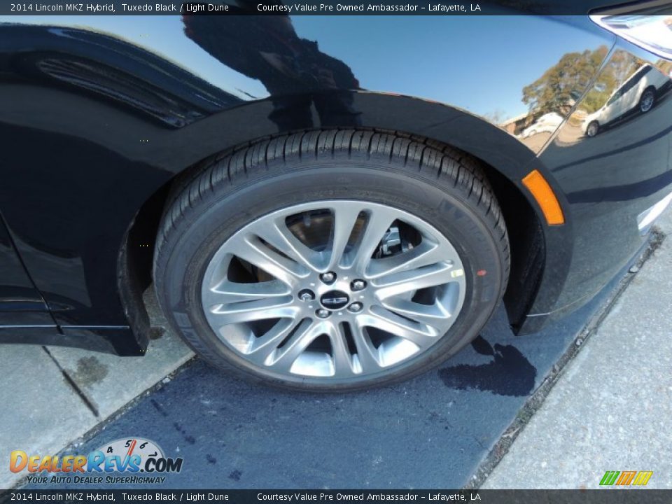 2014 Lincoln MKZ Hybrid Tuxedo Black / Light Dune Photo #10