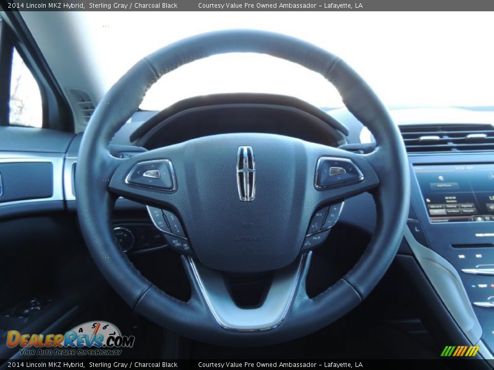 2014 Lincoln MKZ Hybrid Steering Wheel Photo #8