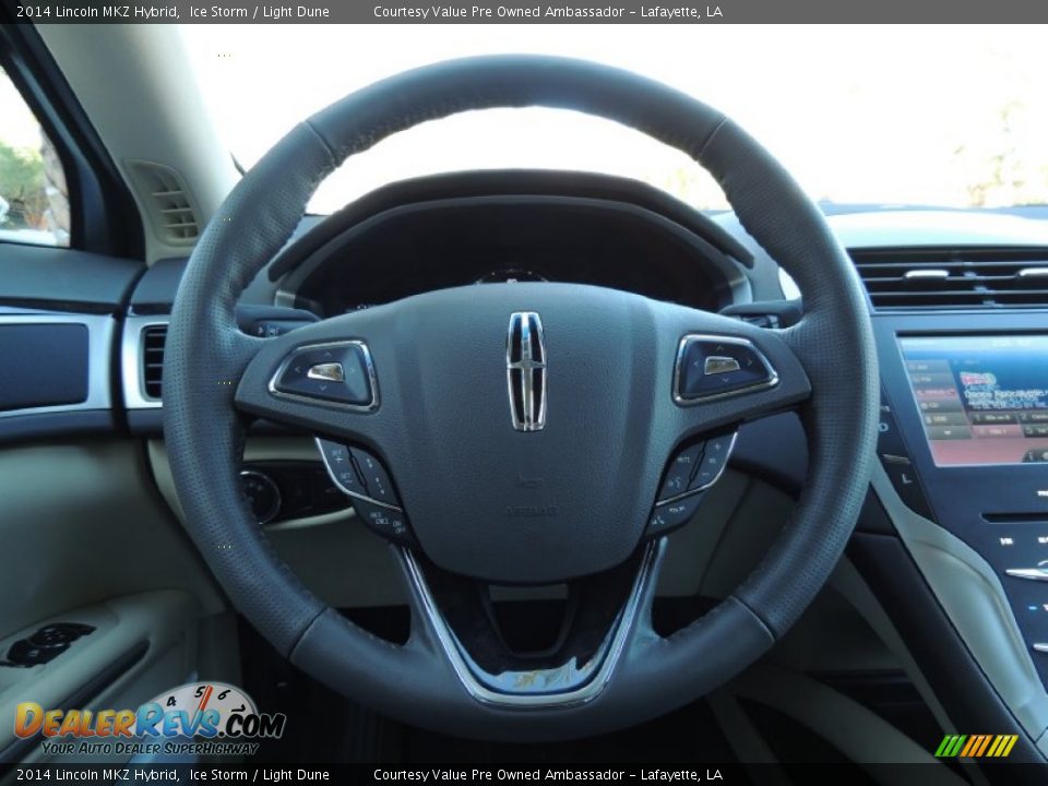 2014 Lincoln MKZ Hybrid Steering Wheel Photo #8