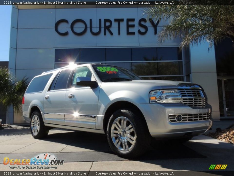2013 Lincoln Navigator L 4x2 Ingot Silver Metallic / Stone Photo #1