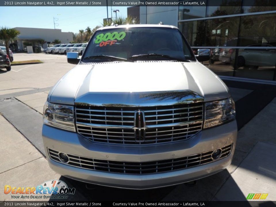 2013 Lincoln Navigator L 4x2 Ingot Silver Metallic / Stone Photo #2