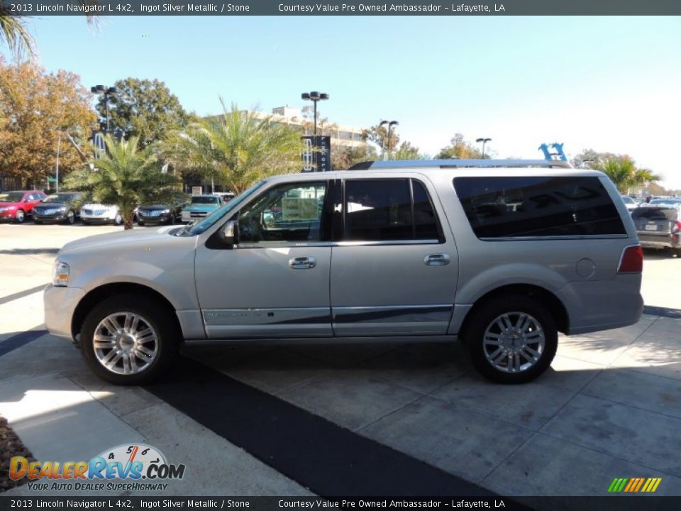 2013 Lincoln Navigator L 4x2 Ingot Silver Metallic / Stone Photo #3