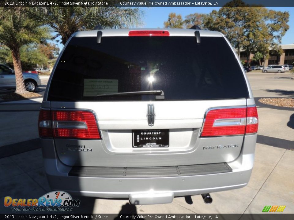 2013 Lincoln Navigator L 4x2 Ingot Silver Metallic / Stone Photo #4