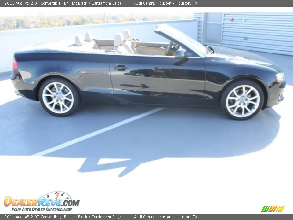 2011 Audi A5 2.0T Convertible Brilliant Black / Cardamom Beige Photo #2