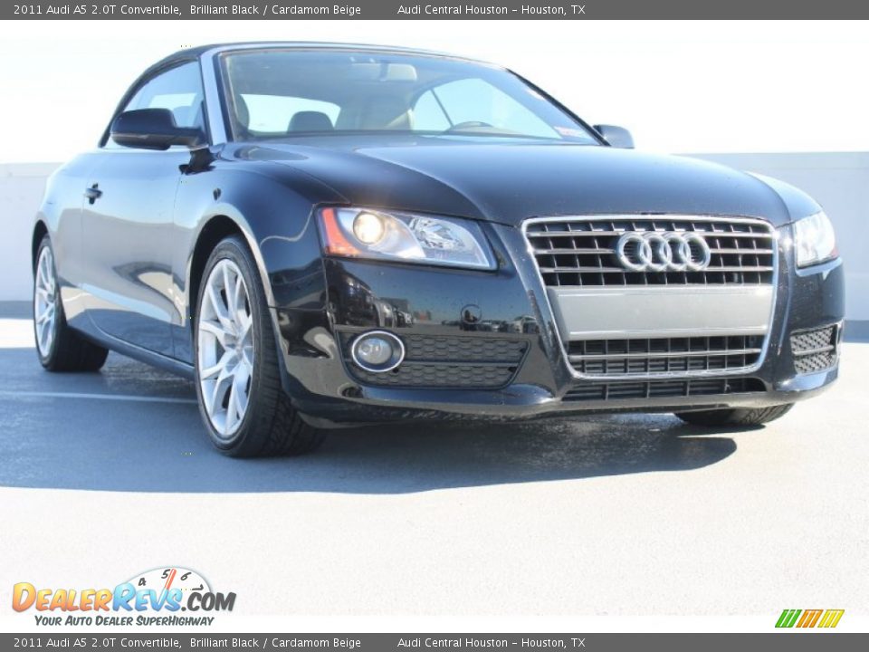 2011 Audi A5 2.0T Convertible Brilliant Black / Cardamom Beige Photo #3