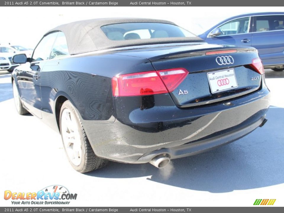 2011 Audi A5 2.0T Convertible Brilliant Black / Cardamom Beige Photo #9