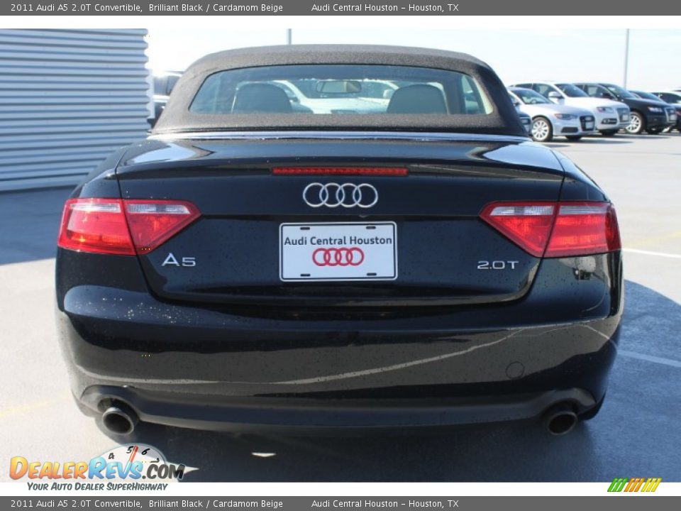 2011 Audi A5 2.0T Convertible Brilliant Black / Cardamom Beige Photo #10