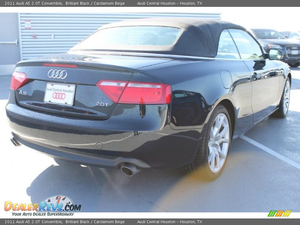 2011 Audi A5 2.0T Convertible Brilliant Black / Cardamom Beige Photo #11