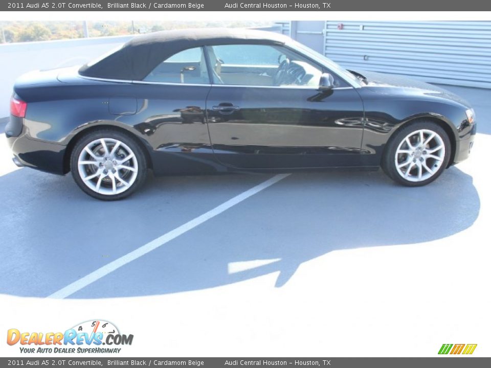 2011 Audi A5 2.0T Convertible Brilliant Black / Cardamom Beige Photo #13