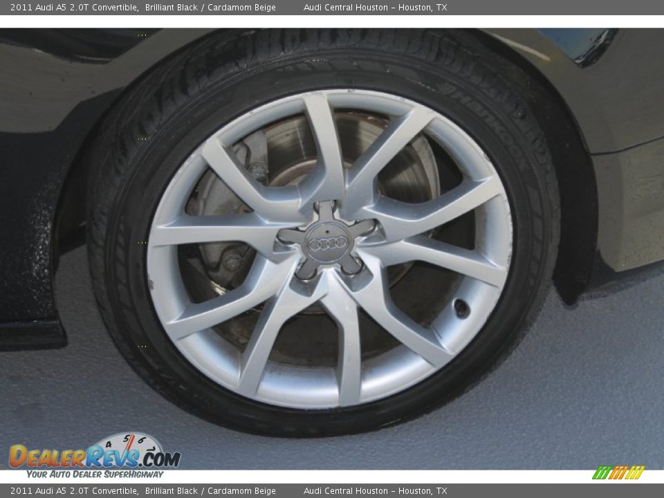 2011 Audi A5 2.0T Convertible Brilliant Black / Cardamom Beige Photo #14
