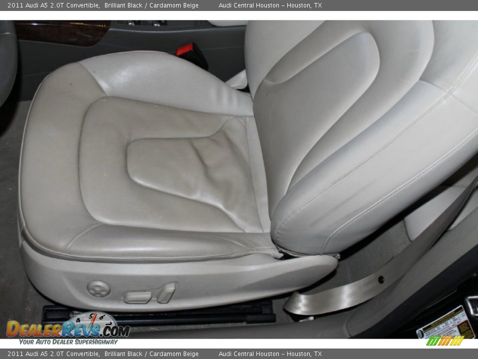 2011 Audi A5 2.0T Convertible Brilliant Black / Cardamom Beige Photo #16