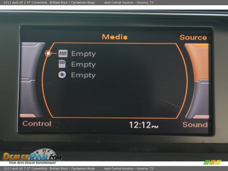 2011 Audi A5 2.0T Convertible Brilliant Black / Cardamom Beige Photo #19