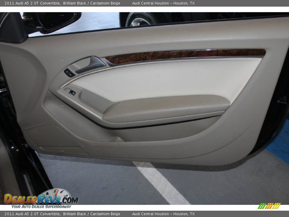 2011 Audi A5 2.0T Convertible Brilliant Black / Cardamom Beige Photo #25