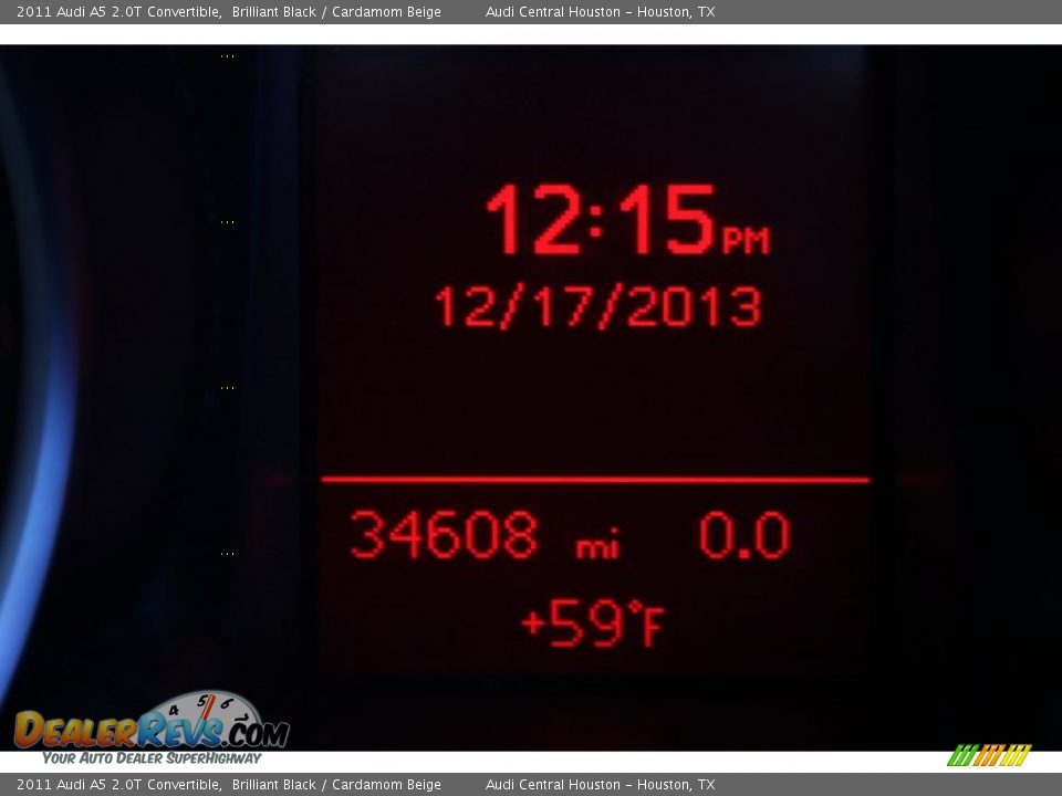 2011 Audi A5 2.0T Convertible Brilliant Black / Cardamom Beige Photo #30