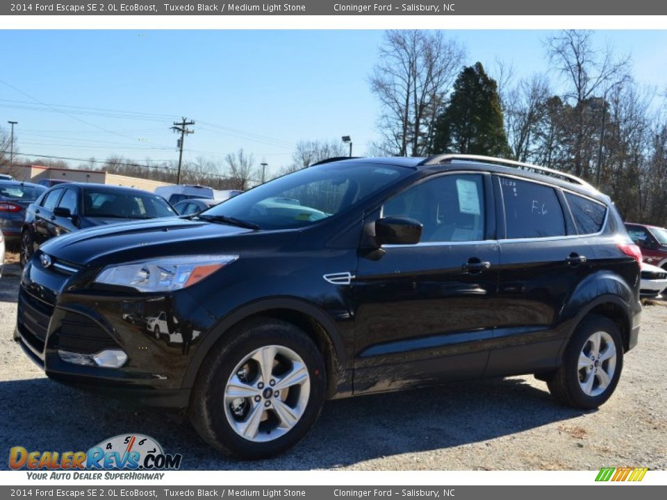 2014 Ford Escape SE 2.0L EcoBoost Tuxedo Black / Medium Light Stone Photo #3