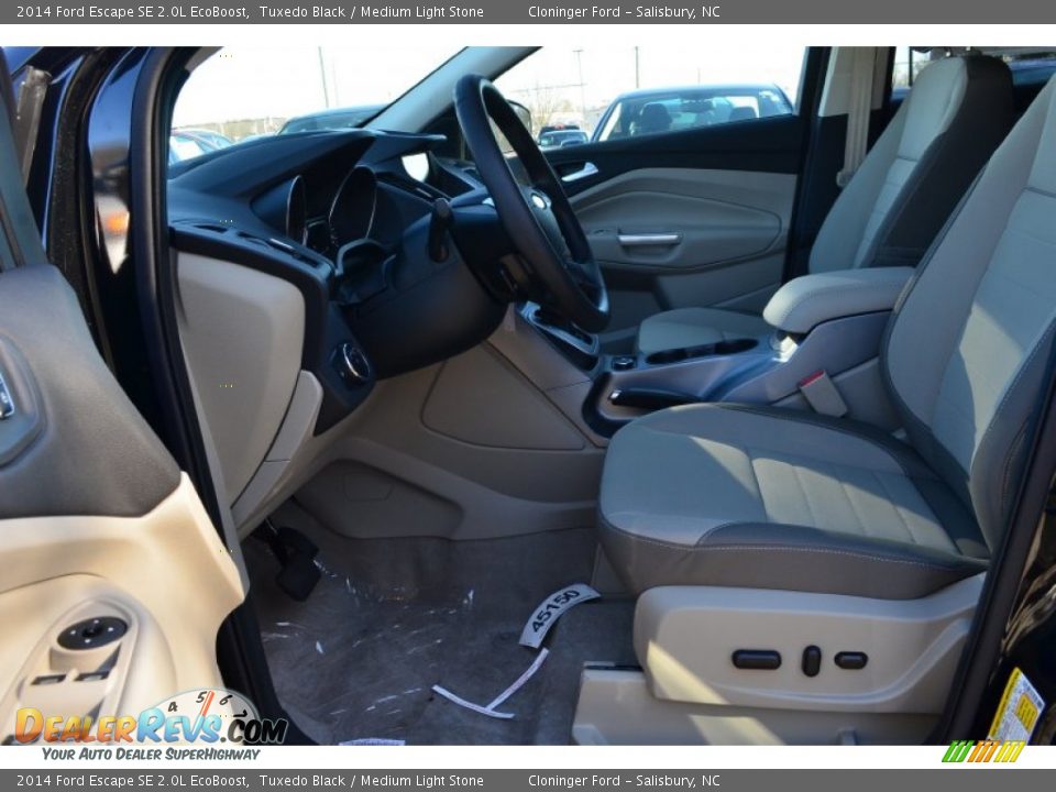 2014 Ford Escape SE 2.0L EcoBoost Tuxedo Black / Medium Light Stone Photo #5