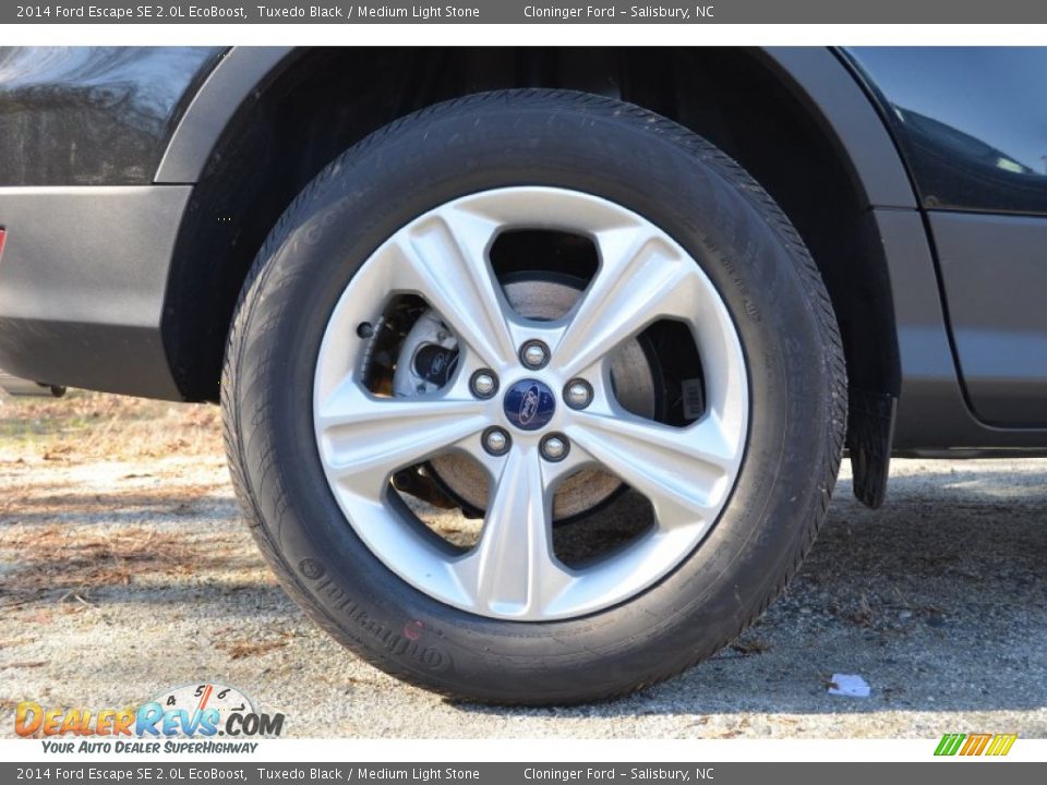 2014 Ford Escape SE 2.0L EcoBoost Tuxedo Black / Medium Light Stone Photo #10