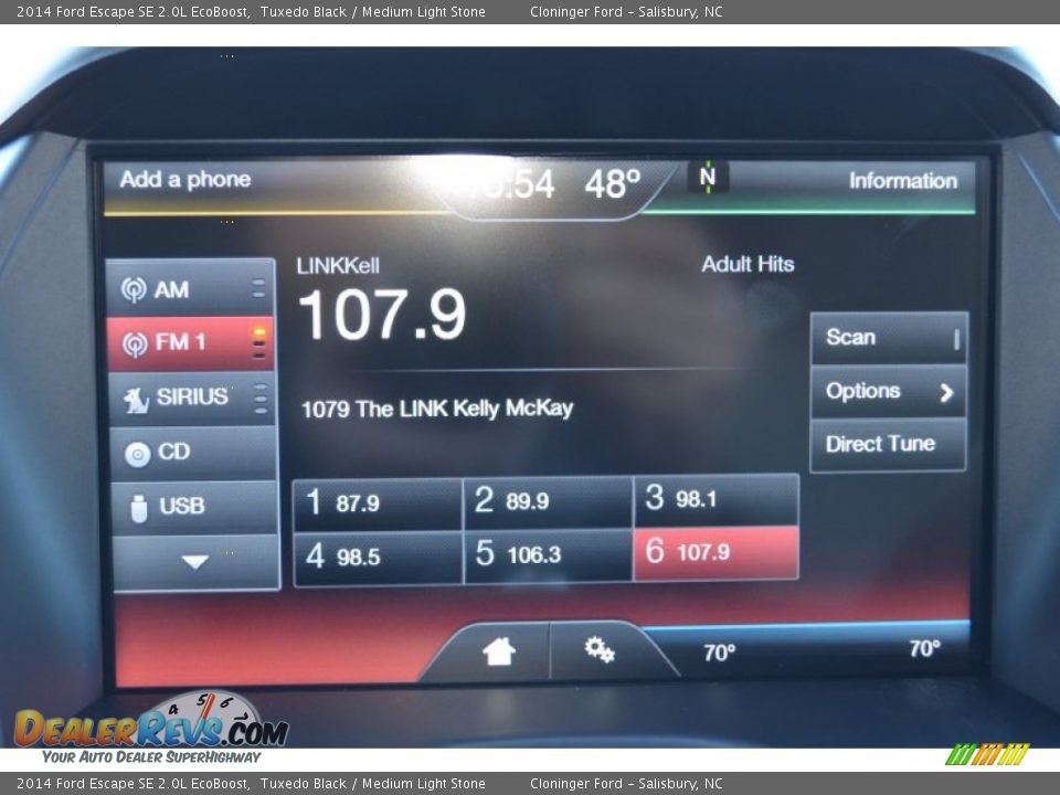 2014 Ford Escape SE 2.0L EcoBoost Tuxedo Black / Medium Light Stone Photo #14