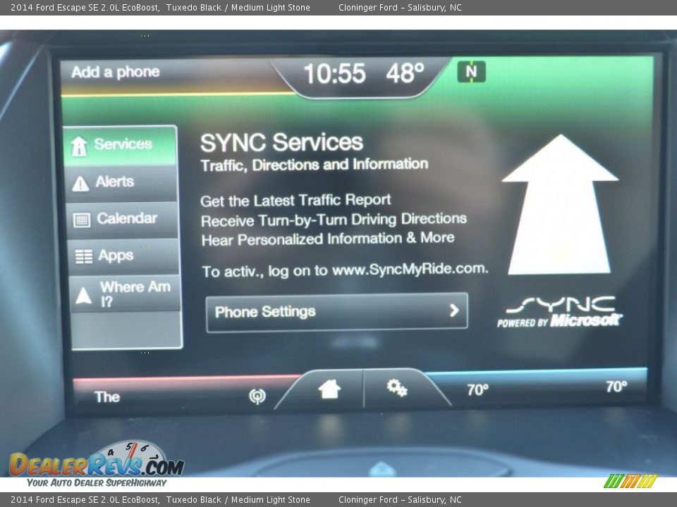 2014 Ford Escape SE 2.0L EcoBoost Tuxedo Black / Medium Light Stone Photo #16