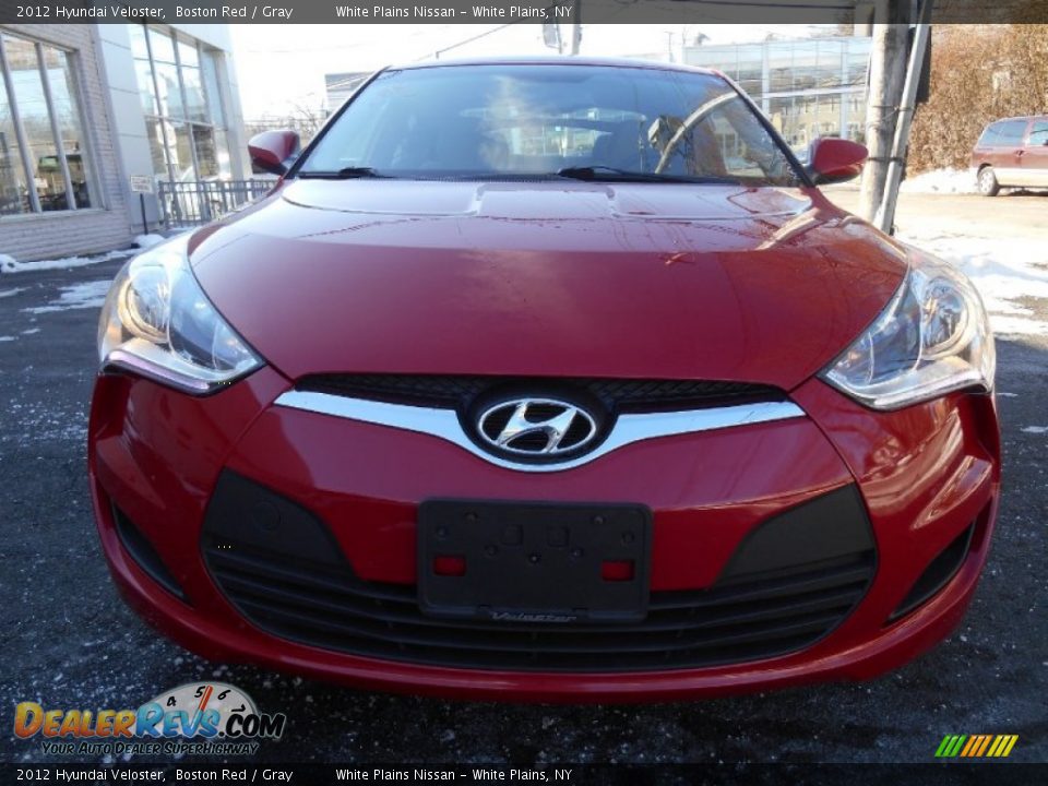 2012 Hyundai Veloster Boston Red / Gray Photo #2