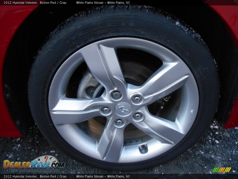 2012 Hyundai Veloster Boston Red / Gray Photo #3