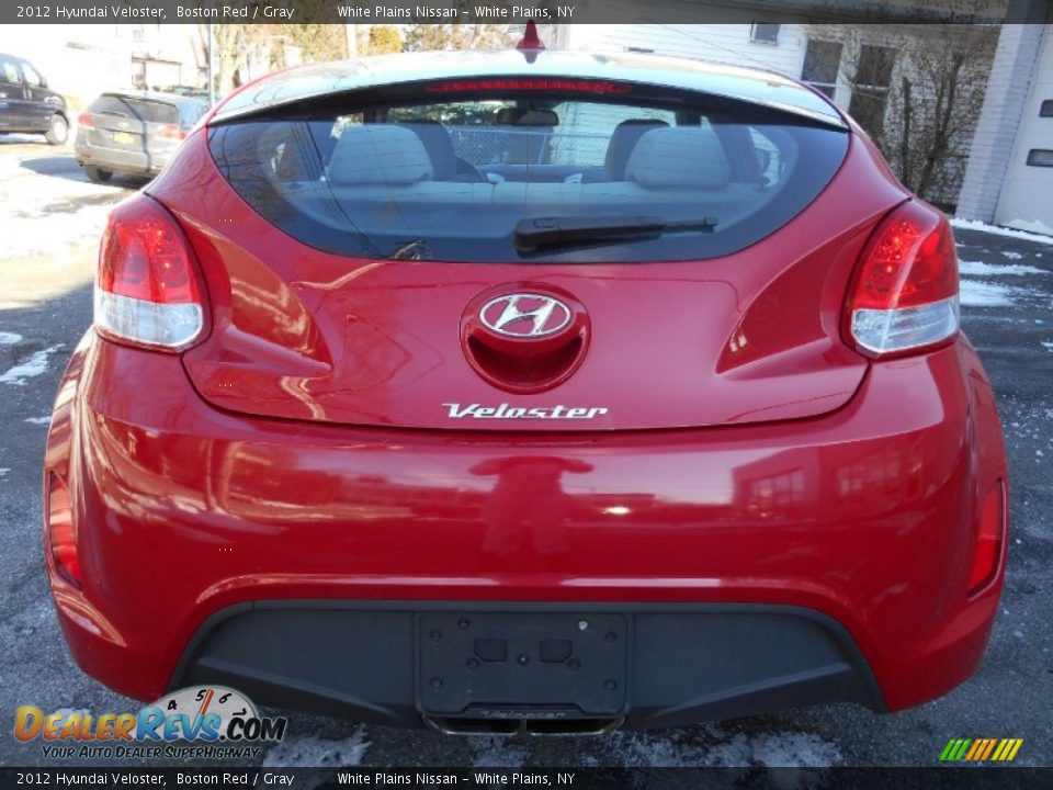 2012 Hyundai Veloster Boston Red / Gray Photo #5