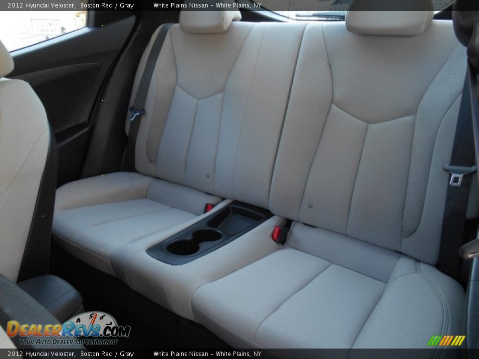 2012 Hyundai Veloster Boston Red / Gray Photo #8