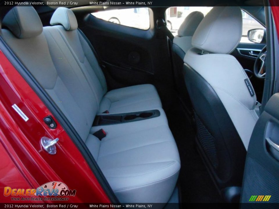 2012 Hyundai Veloster Boston Red / Gray Photo #9