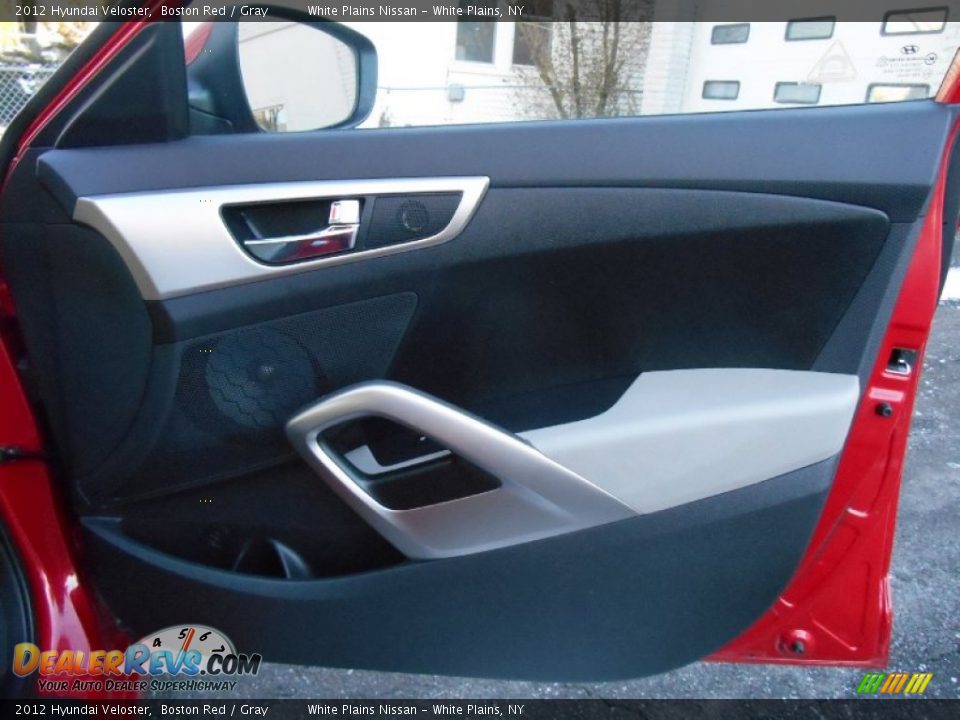 2012 Hyundai Veloster Boston Red / Gray Photo #10