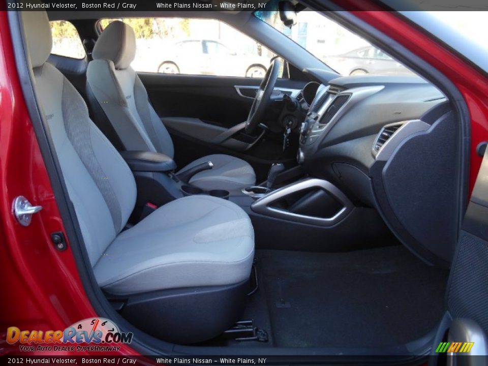 2012 Hyundai Veloster Boston Red / Gray Photo #11