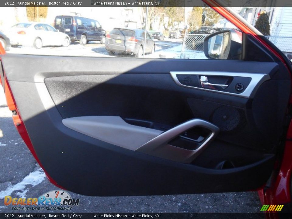 2012 Hyundai Veloster Boston Red / Gray Photo #12
