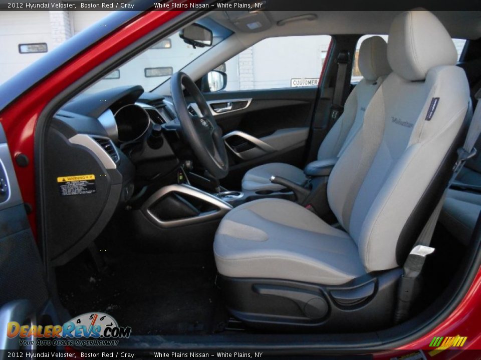 2012 Hyundai Veloster Boston Red / Gray Photo #14